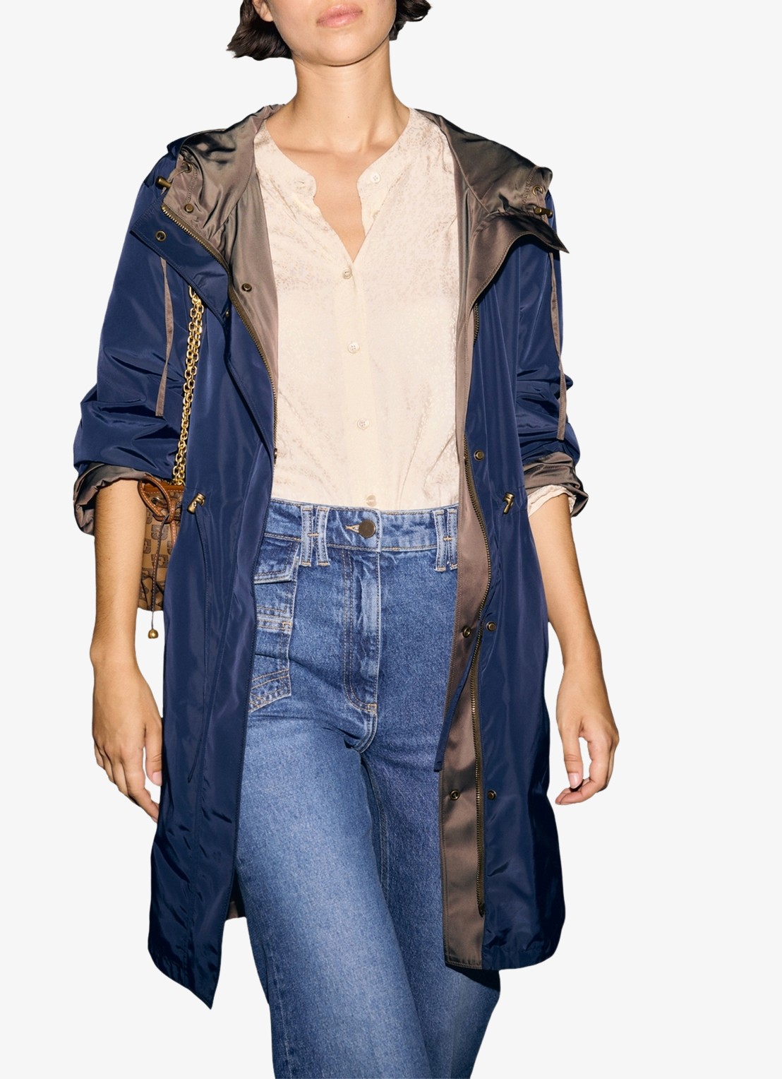 Gerard Darel Velia reversible parker  - detail 5 bruin