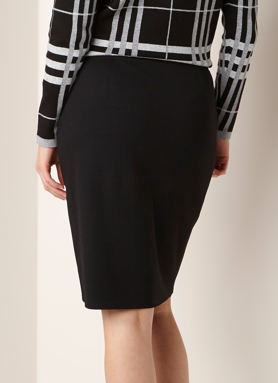 Gerry Weber Minirok van stretchjersey - achterkant 2 zwart