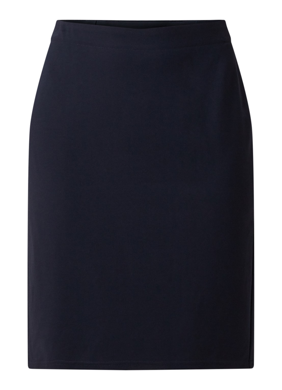 Gerry Weber Minirok van stretchjersey - voorkant 3 donkerblauw