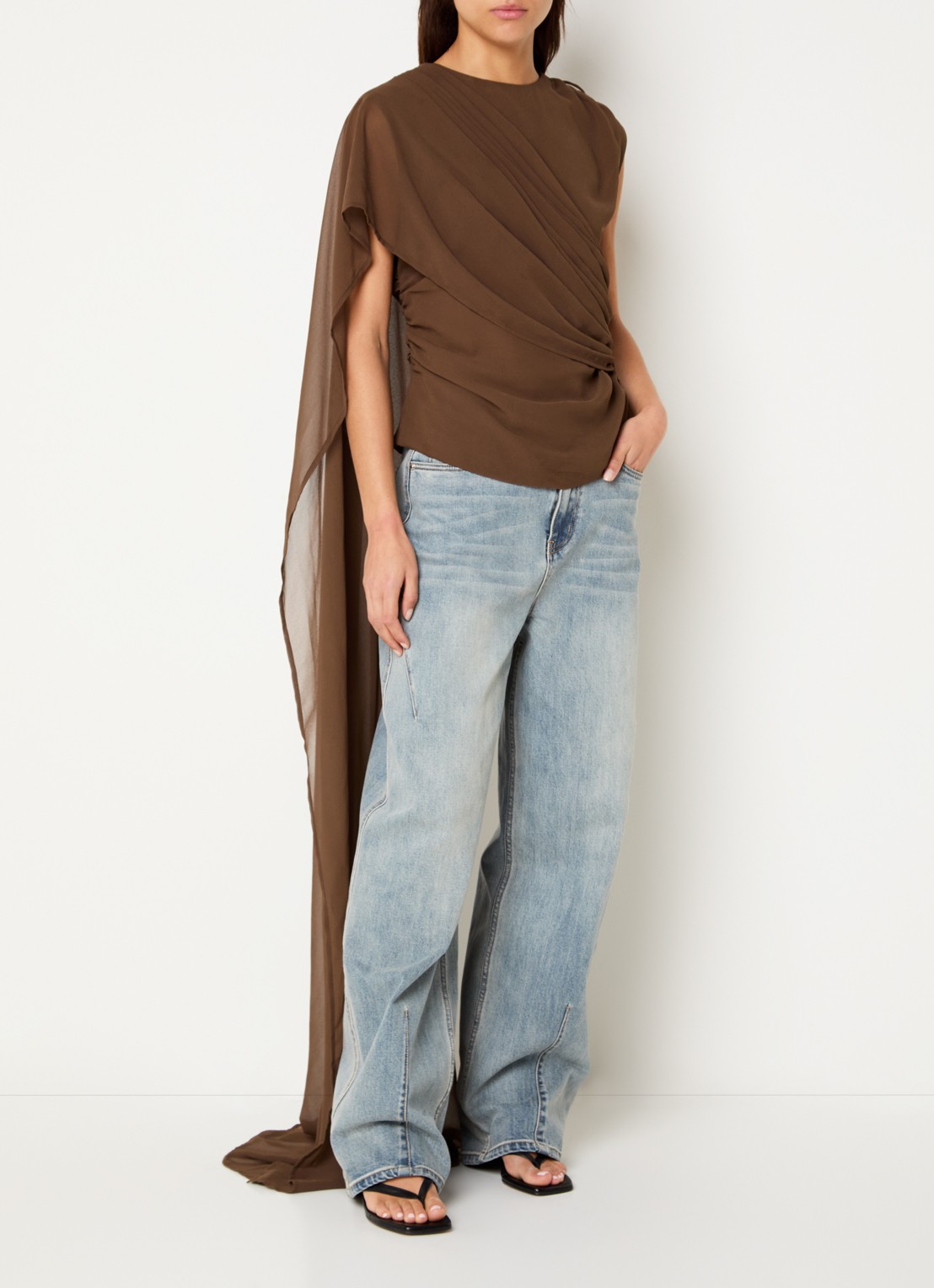 Gestuz Gzdarly Blouse - voorkant 3 hazelnootbruin