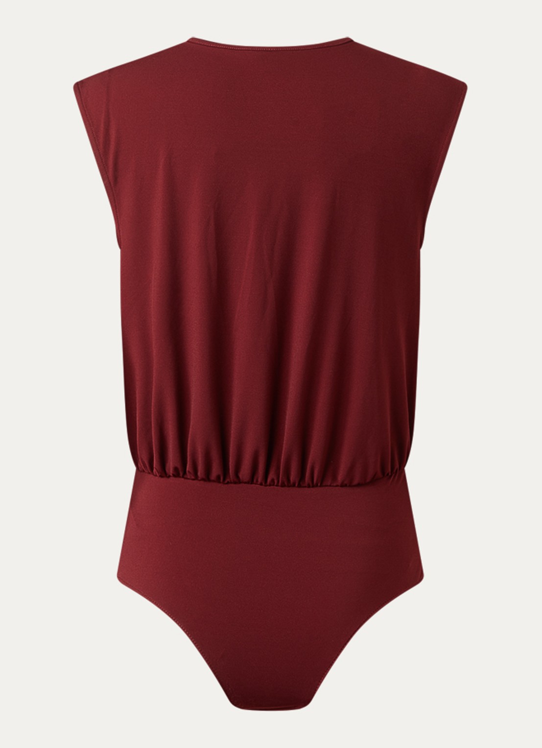 Gestuz Nadie body met V-hals - achterkant 4 bordeauxrood