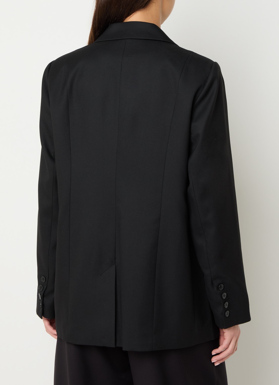 Gestuz Paula blazer met klepzakken - achterkant zwart
