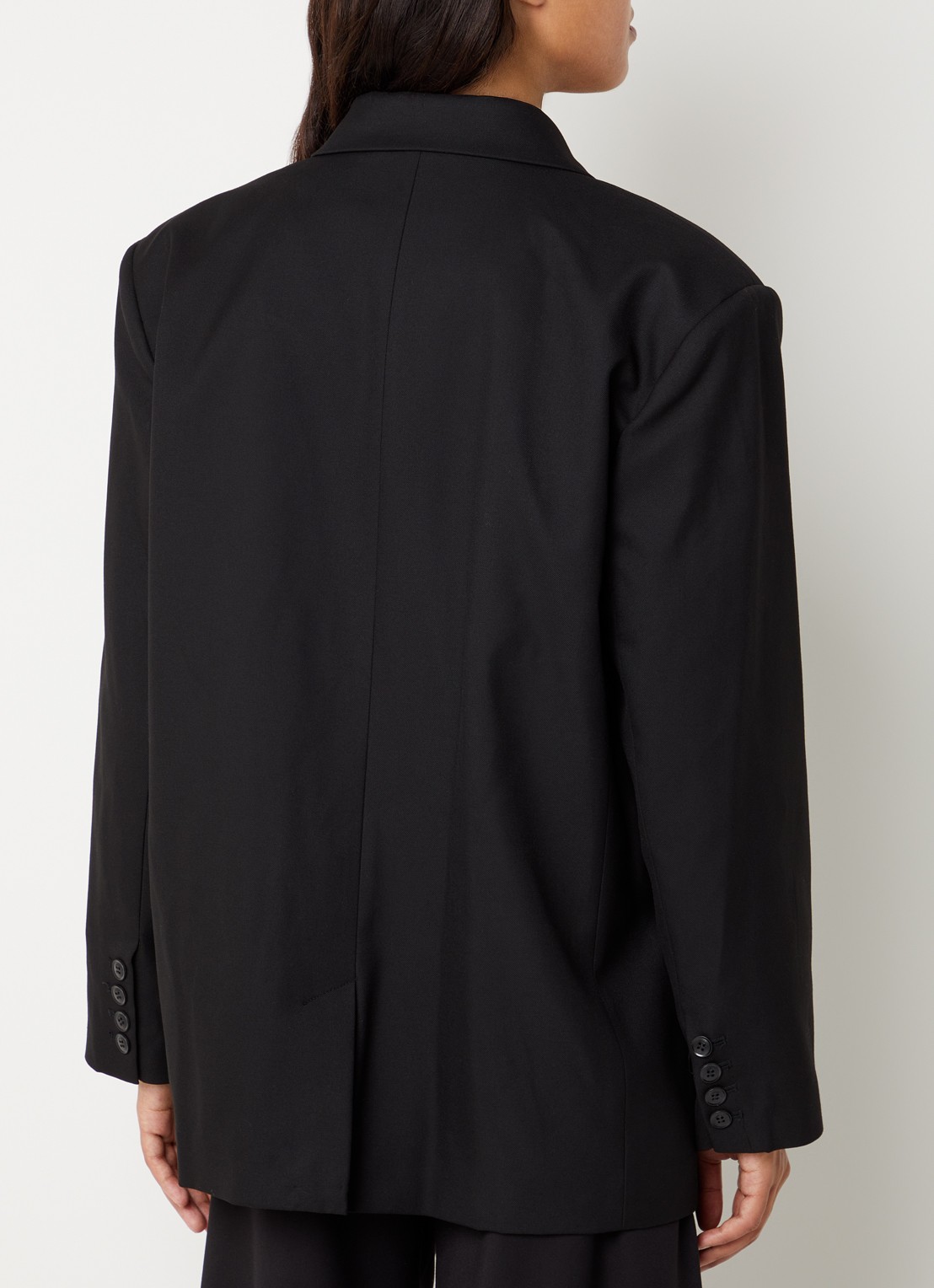 Gestuz Paula blazer met klepzakken - achterkant zwart