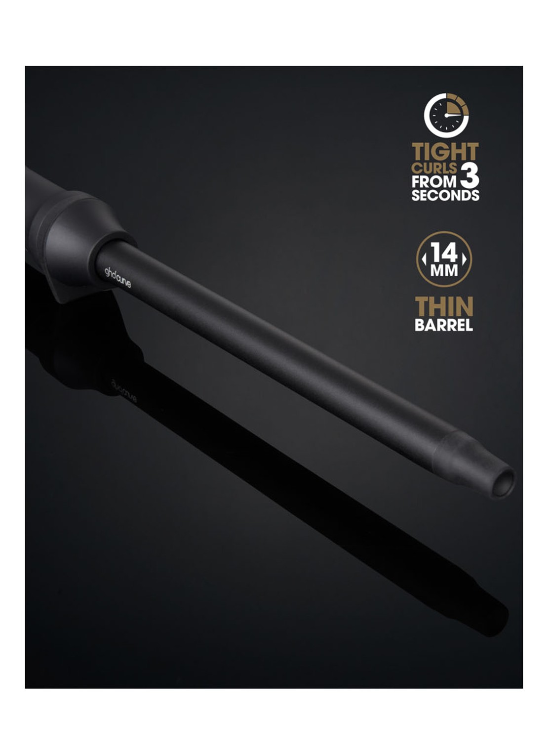 ghd Curve Thin Wand 14 mm krultang - detail 4 zwart
