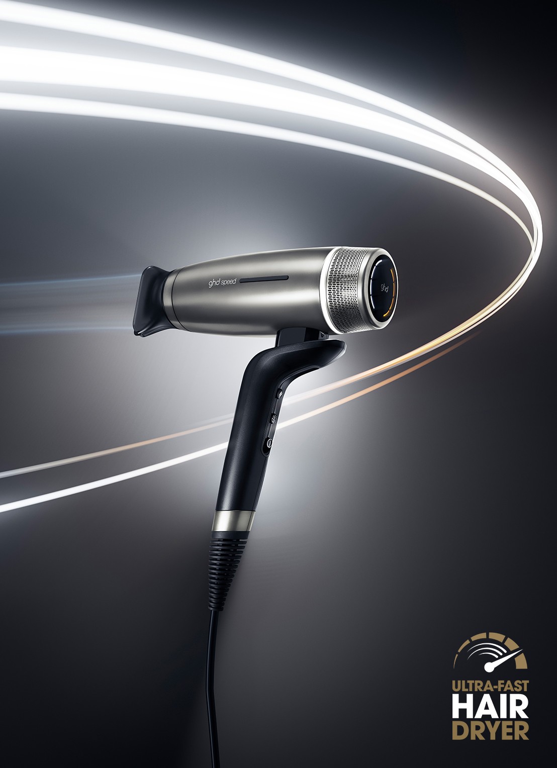 ghd ghd Speed - ultrasnelle ionische föhn  - detail 3 titanium zwart