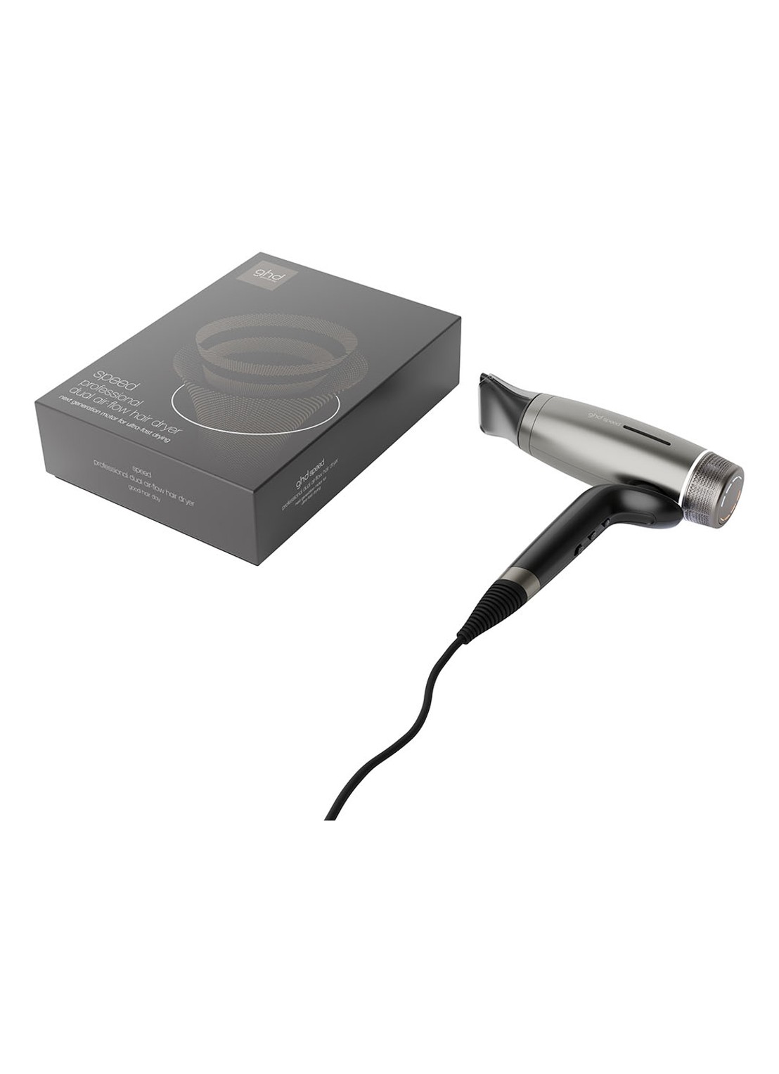 ghd ghd Speed - ultrasnelle ionische föhn  - voorkant 8 titanium zwart