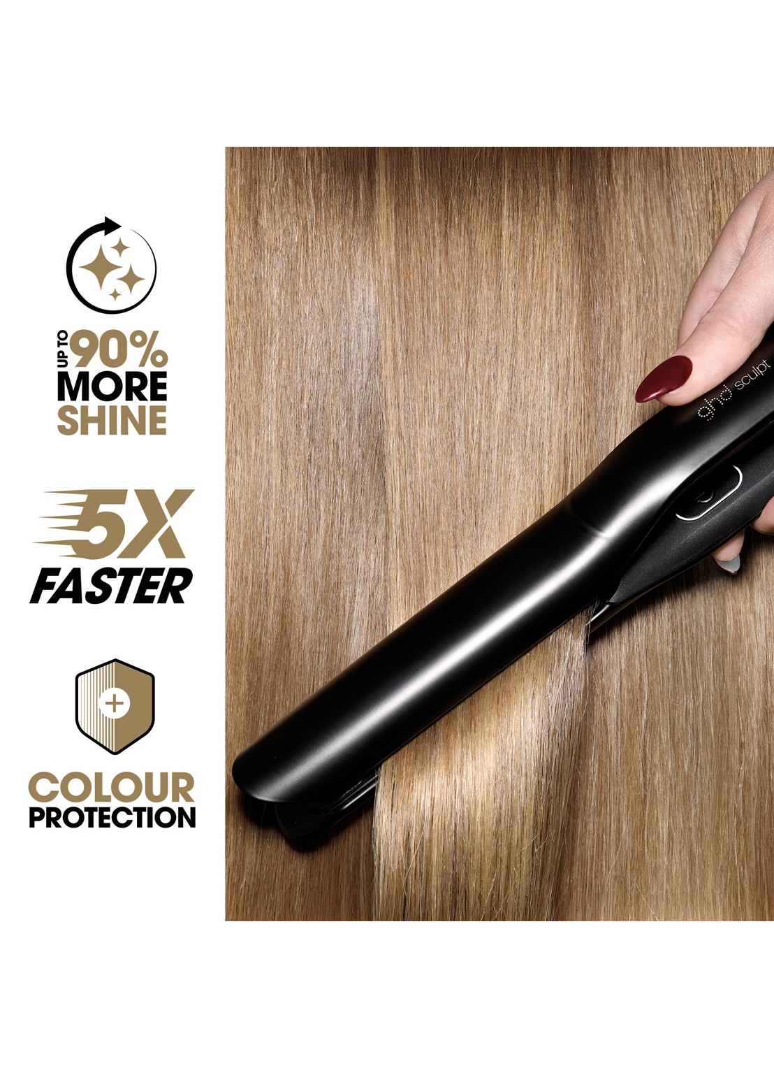 ghd Sculpt interactieve styler - stijltang - detail 3 zwart