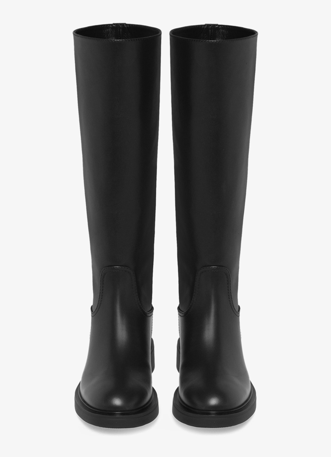 Gianvito Rossi Ascott laars van kalfsleer - detail 2 zwart
