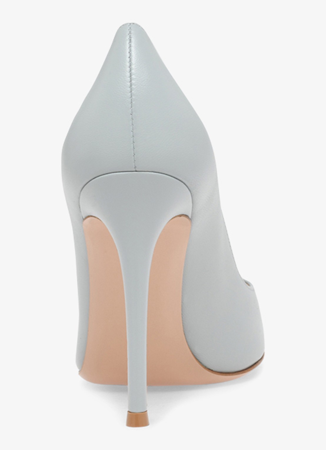 Gianvito Rossi Gianvito 105 pump van leer - achterkant blauwgrijs