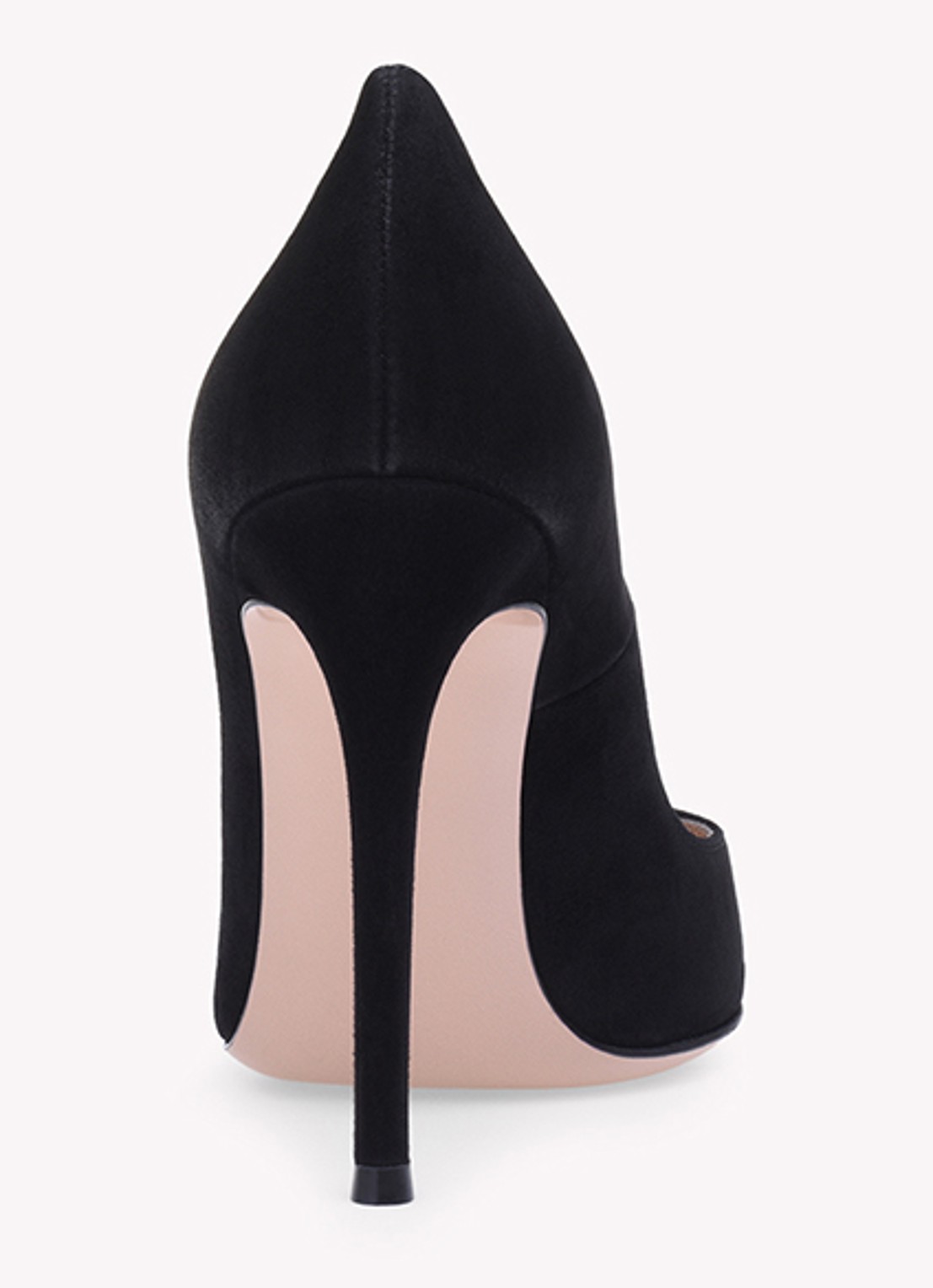 Gianvito Rossi Gianvito 105 pump van suède - detail 4 zwart
