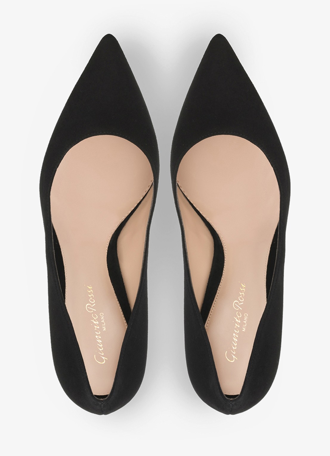 Gianvito Rossi Gianvito 70 pump van suède - detail 4 zwart
