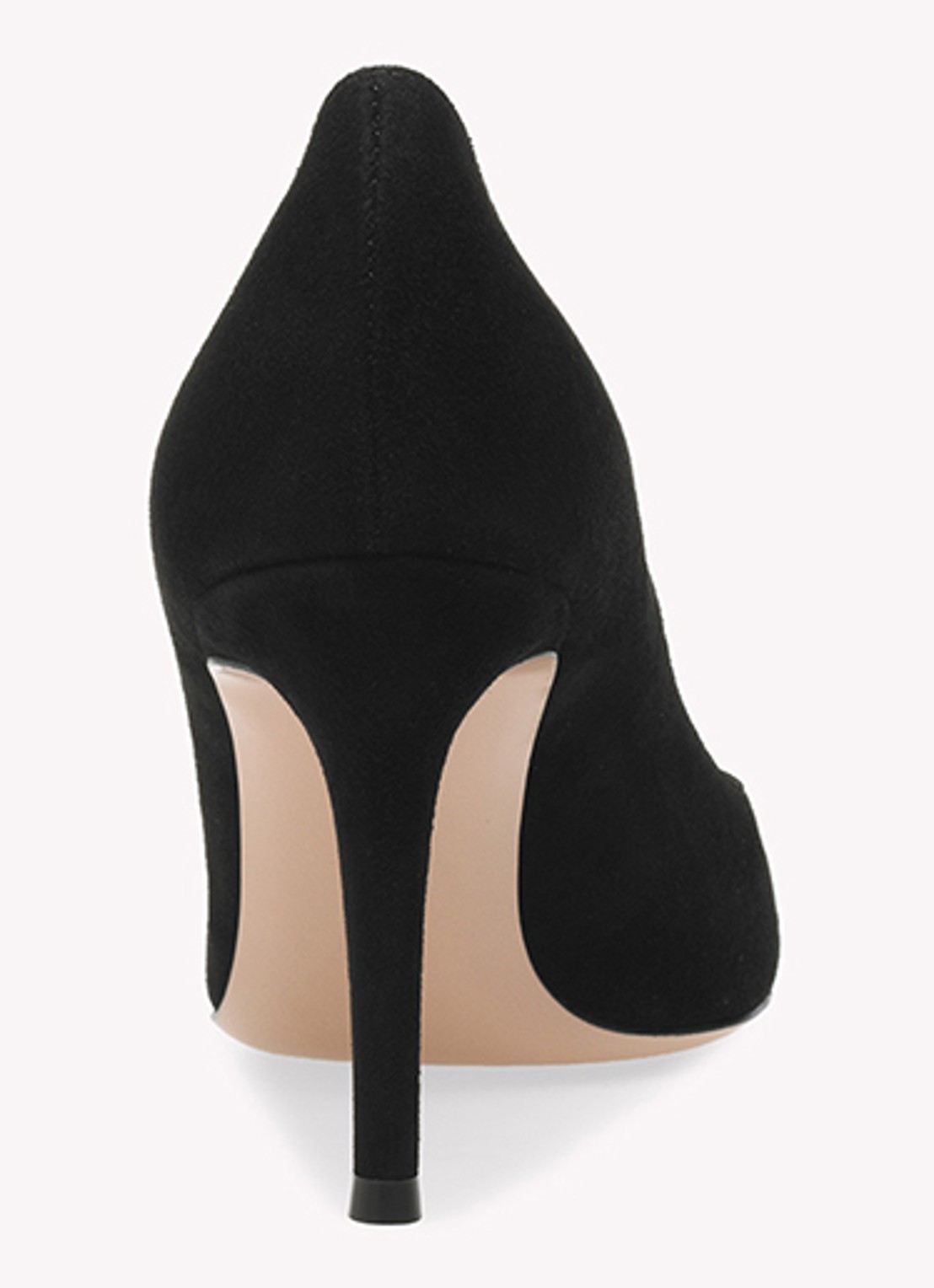 Gianvito Rossi Gianvito 85 pump van suède - detail 2 zwart