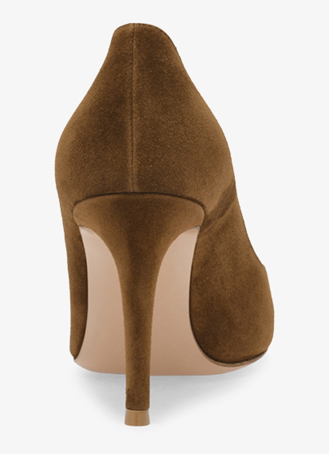 Gianvito Rossi Gianvito 85 pump van suède - achterkant 3 bruin