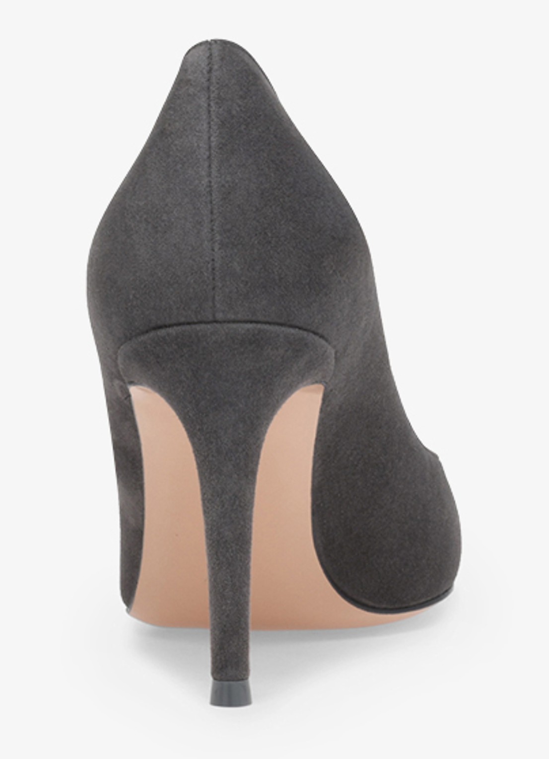 Gianvito Rossi Gianvito 85 pump van suède - achterkant 3 grijs