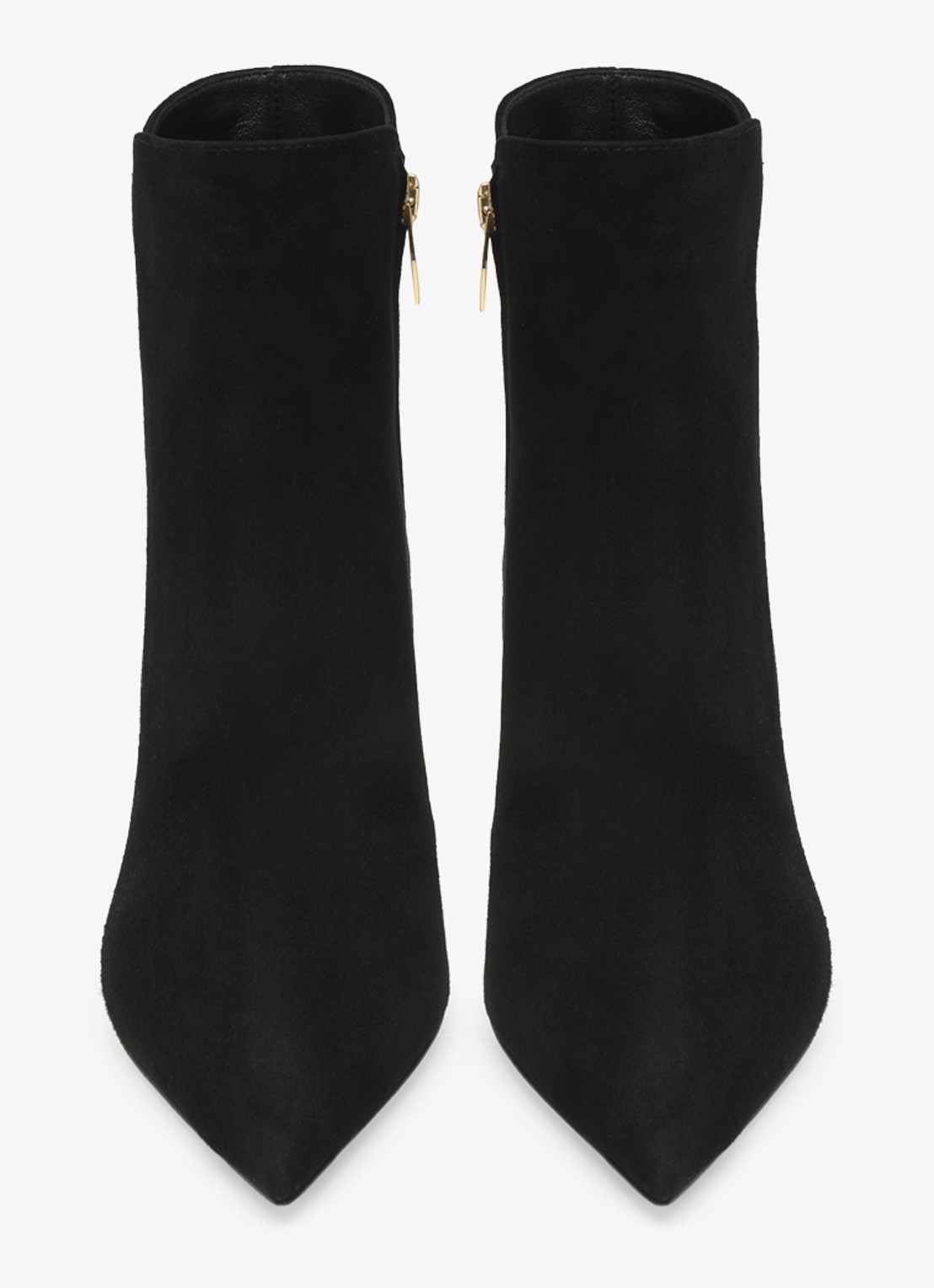 Gianvito Rossi Levy 55 enkellaarsje van suède - detail 3 zwart