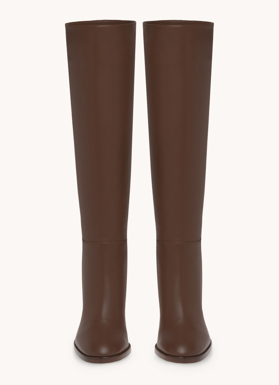 Gianvito Rossi Santiago laars van kalfsleer - detail 3 bruin