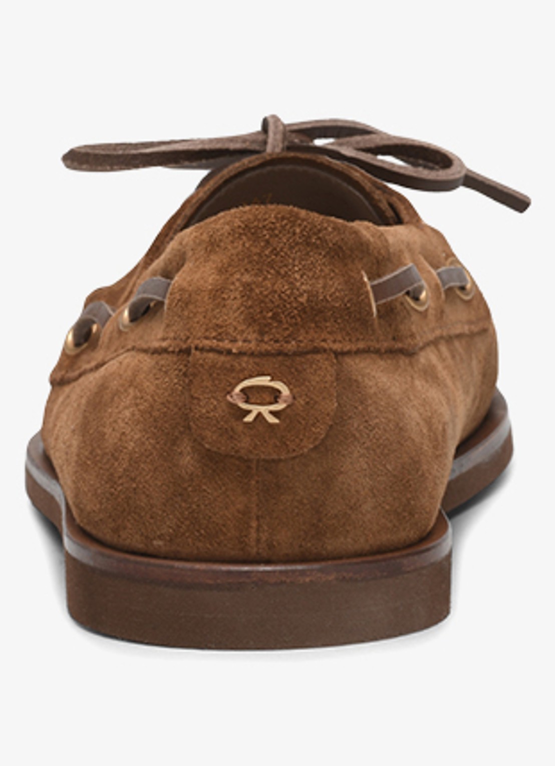 Gianvito Rossi Vandée moccasin van suède - achterkant bruin