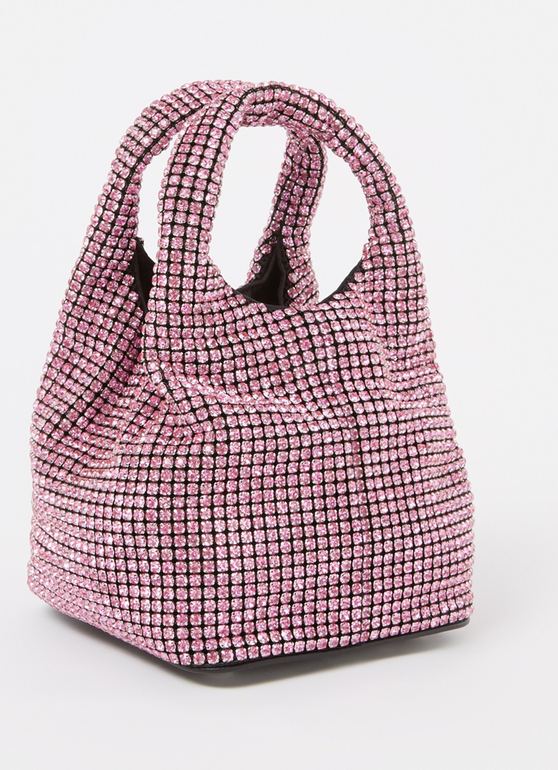 Giarité Brilly handtas met strass  - achterkant roze