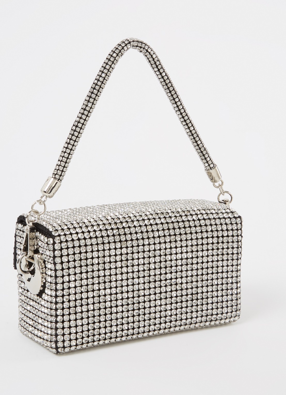 Giarité Rio handtas met strass  - achterkant zilver