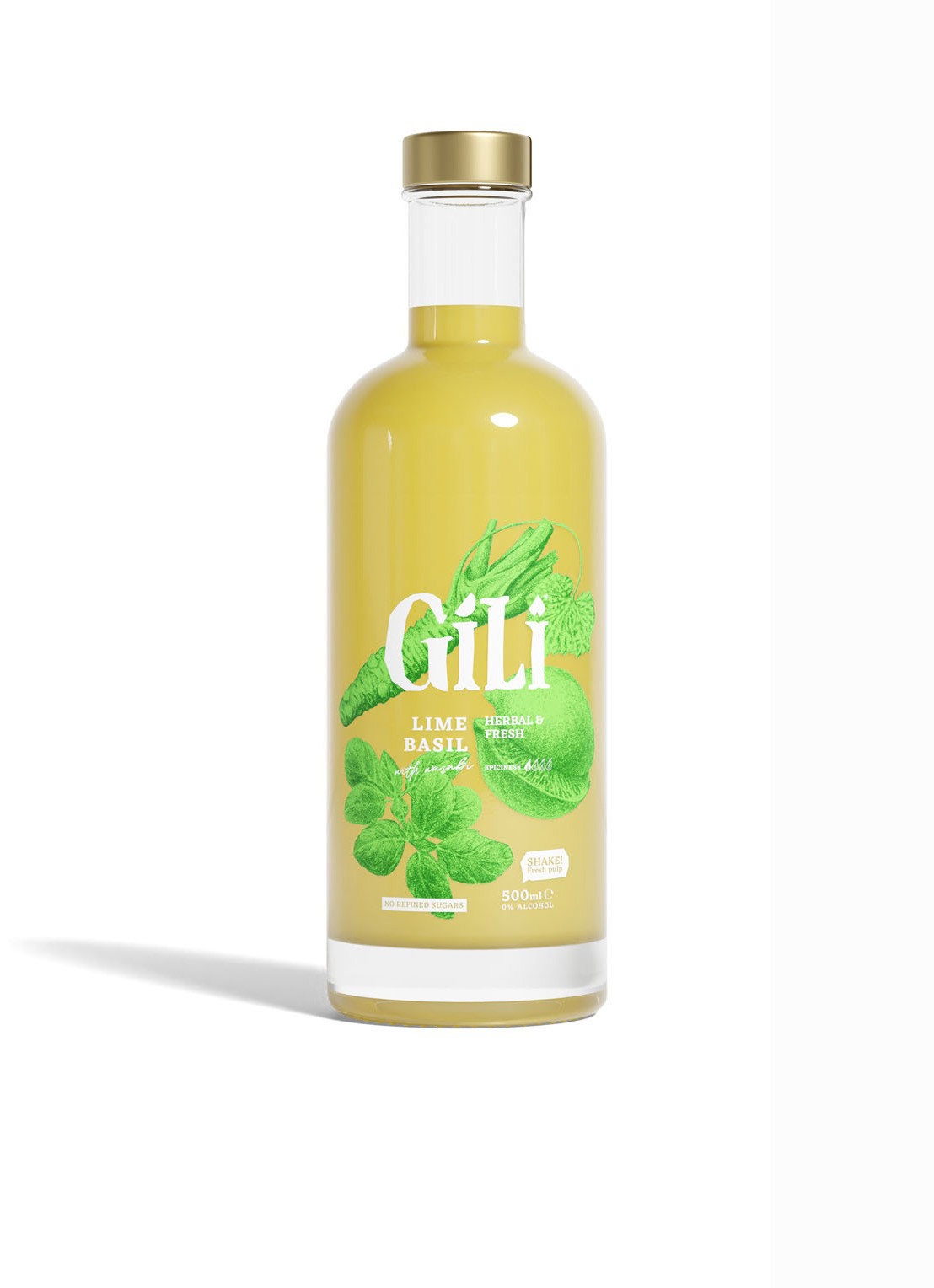 GiLi Kruidige Wasabi Elixer 500 ml - voorkant undefined