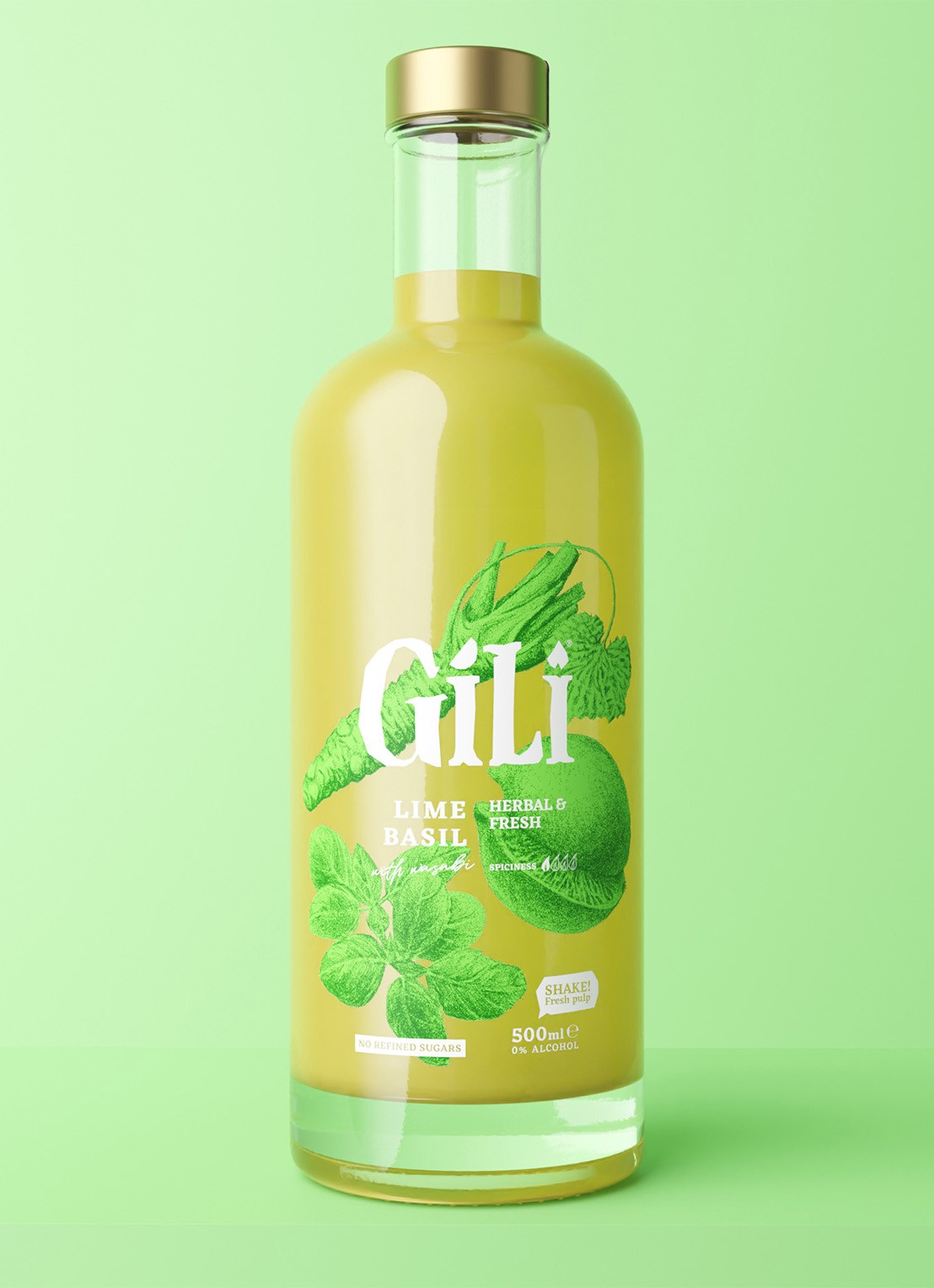 GiLi Kruidige Wasabi Elixer 500 ml - voorkant 2 undefined