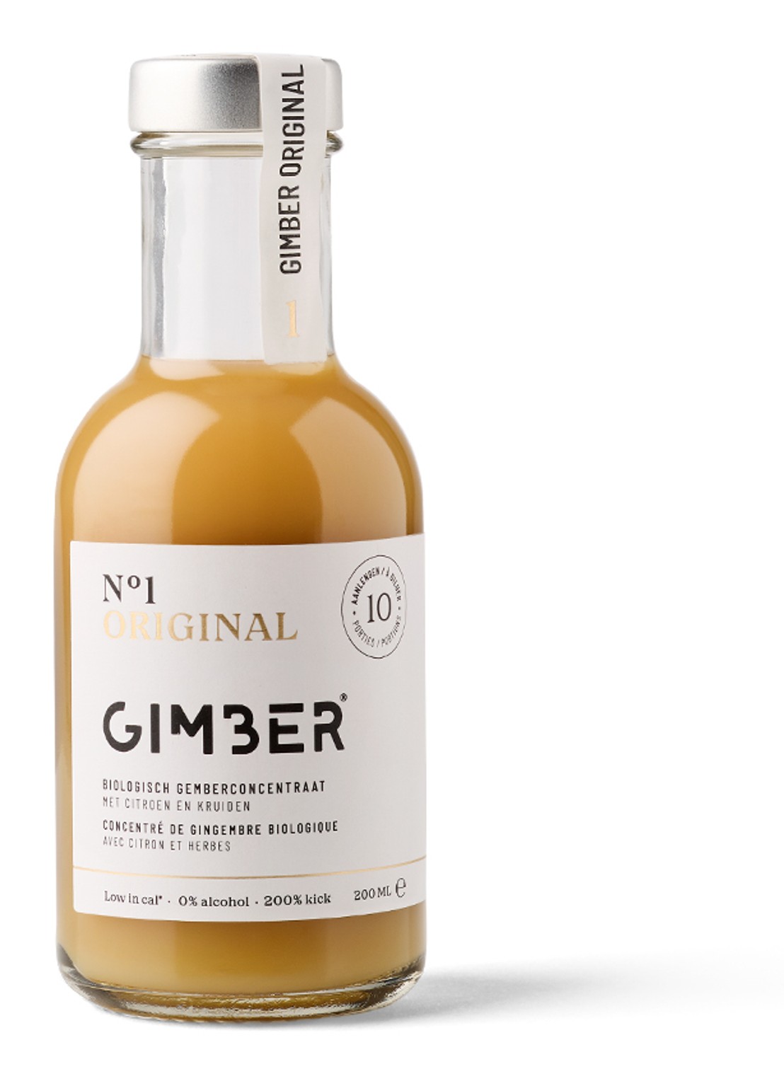 GIMBER Gember N°1 concentraat alcoholvrij 200 ml - voorkant undefined
