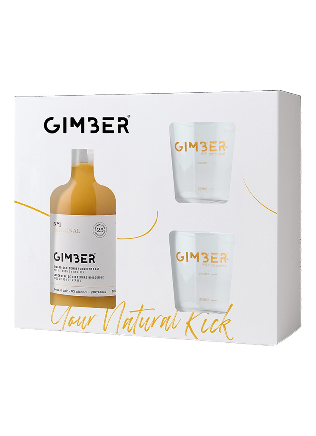 GIMBER N°1 Original gember concentraat in giftbox 500 ml - voorkant undefined