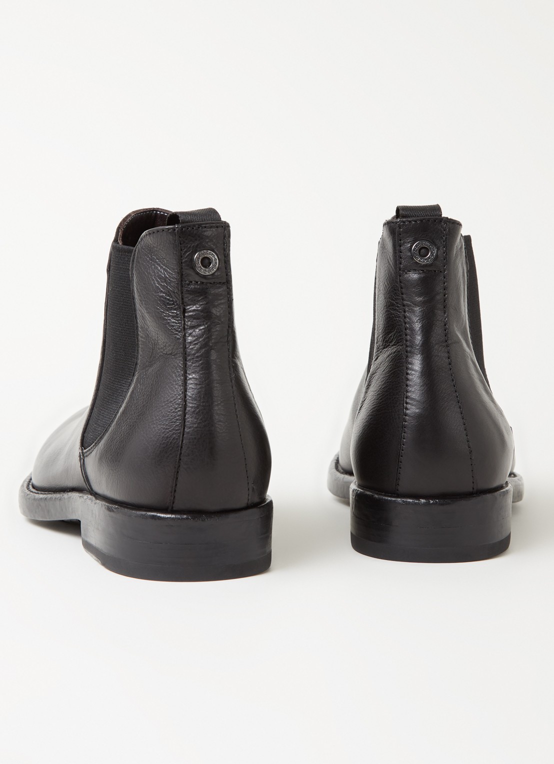 Giorgio Chelsea boot van leer - detail 2 zwart