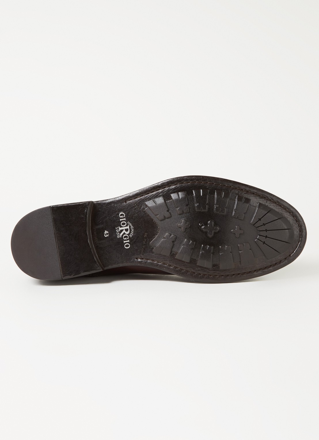 Giorgio Chelsea boot van leer - detail 4 donkerbruin