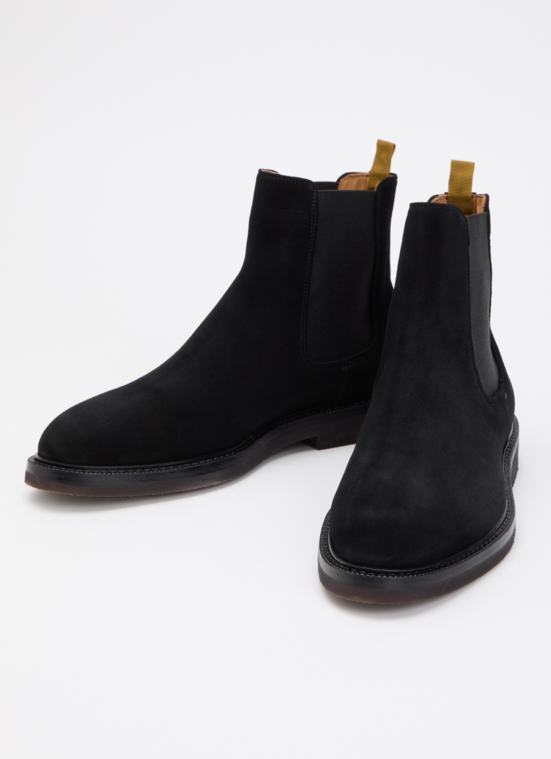 Giorgio Chelsea boot van suède - detail zwart