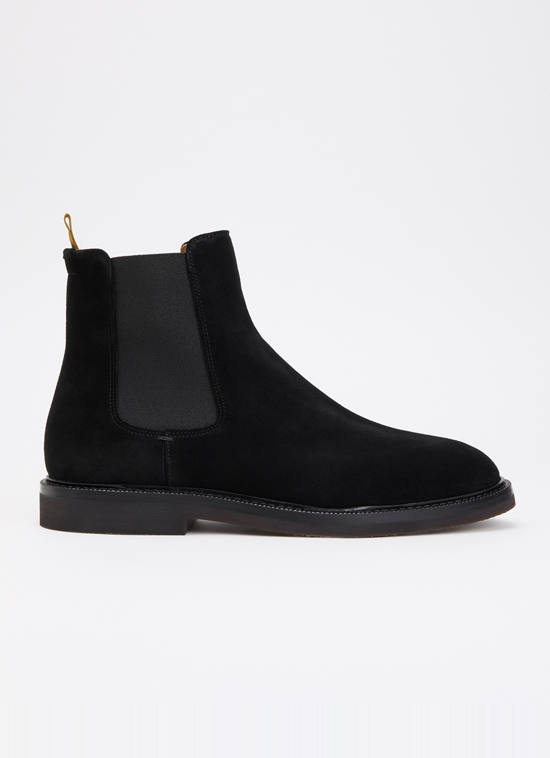 Giorgio Chelsea boot van suède - voorkant 3 zwart