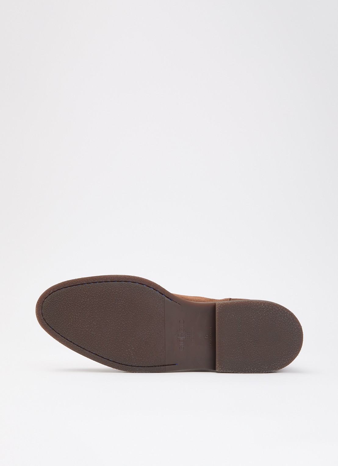Giorgio Chelsea boot van suède - detail 3 cognac