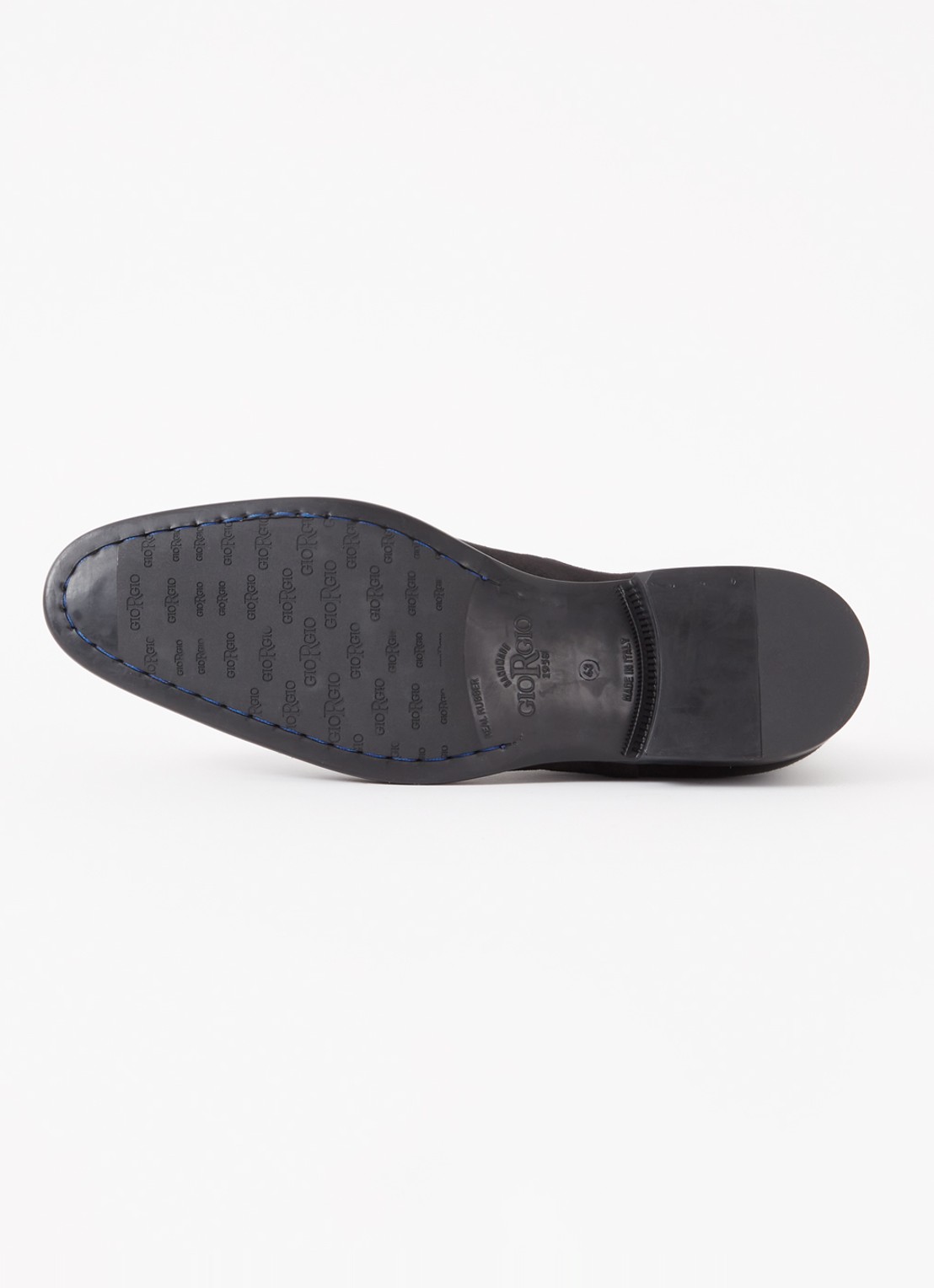 Giorgio Chelsea boot van suède - detail 3 zwart