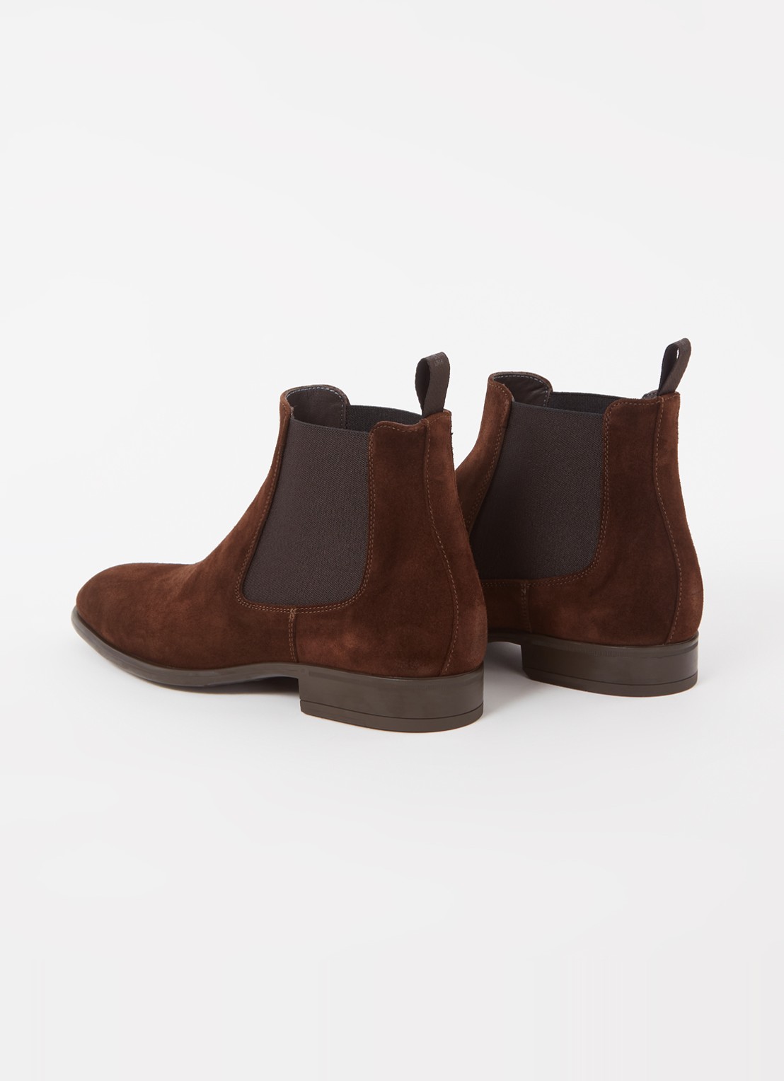 Giorgio Chelsea boot van suède  - detail 3 donkerbruin