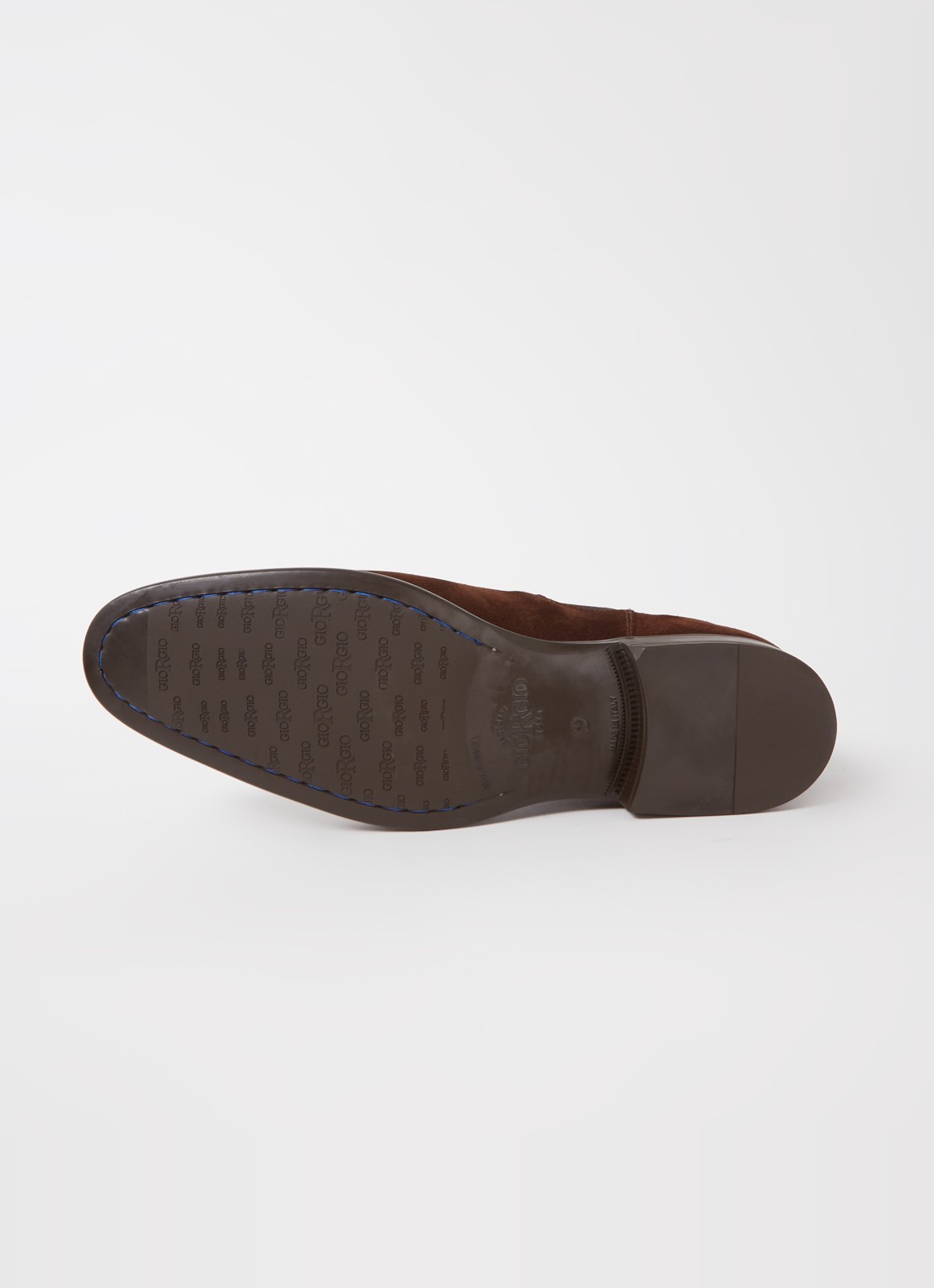Giorgio Chelsea boot van suède  - detail 4 donkerbruin