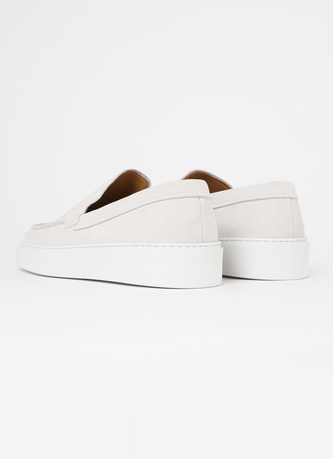 Giorgio Clean Cup Loafer van suède - achterkant 2 beige