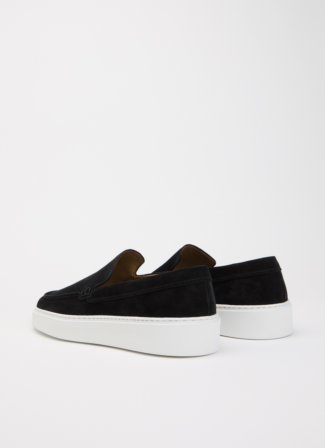 Giorgio Clean Cup slip-on van suède - achterkant zwart