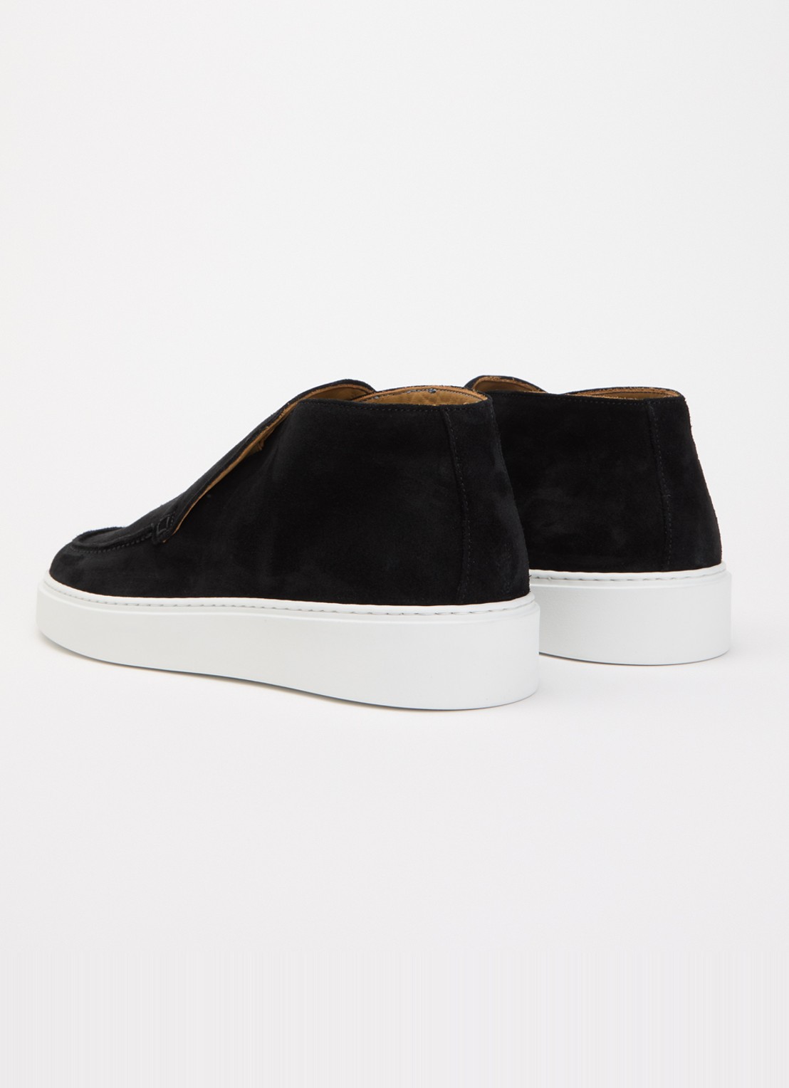 Giorgio Clean Cup slip-on van suède - achterkant 2 zwart