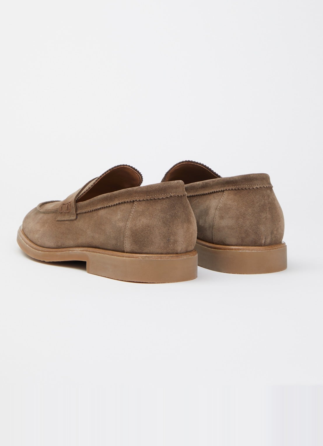 Giorgio Loafer van suède - achterkant 5 taupe