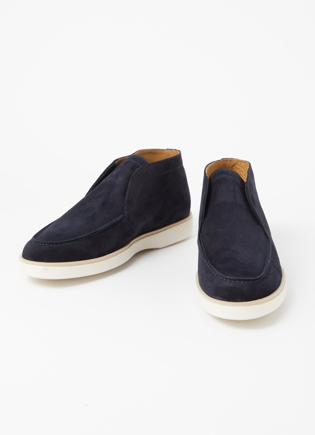 Giorgio Slip-on van suède - detail donkerblauw