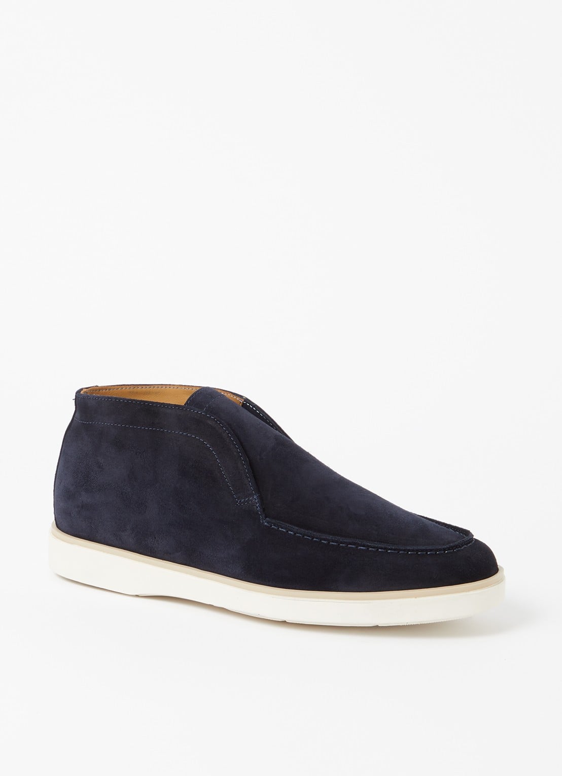 Giorgio Slip-on van suède - voorkant 4 donkerblauw