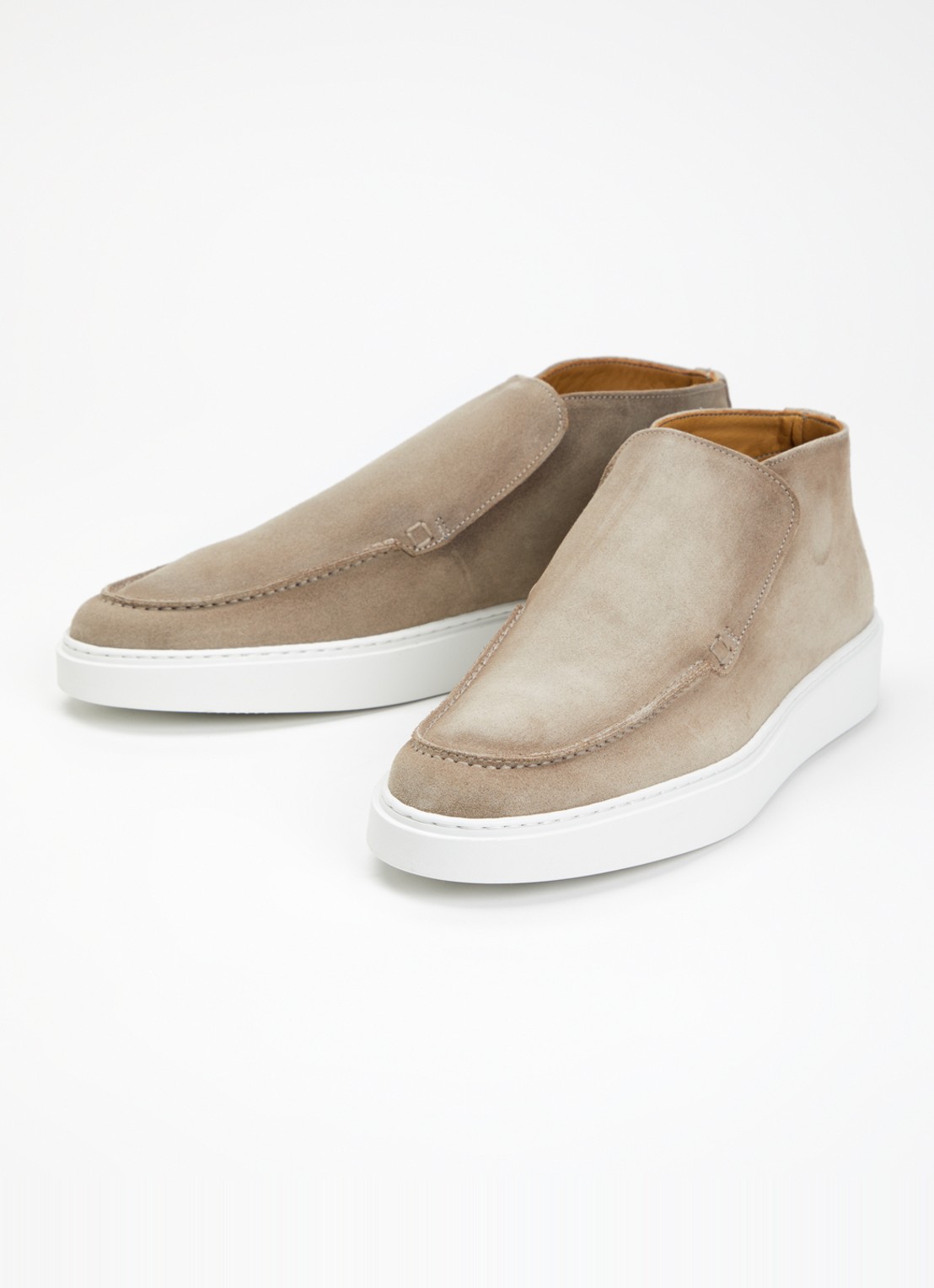 Giorgio Slip-on van suède  - detail 2 zand
