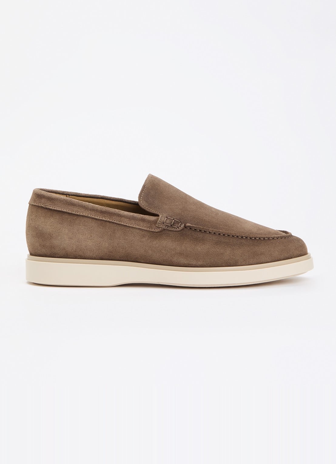 Giorgio Slip-on van suède - voorkant 2 taupe