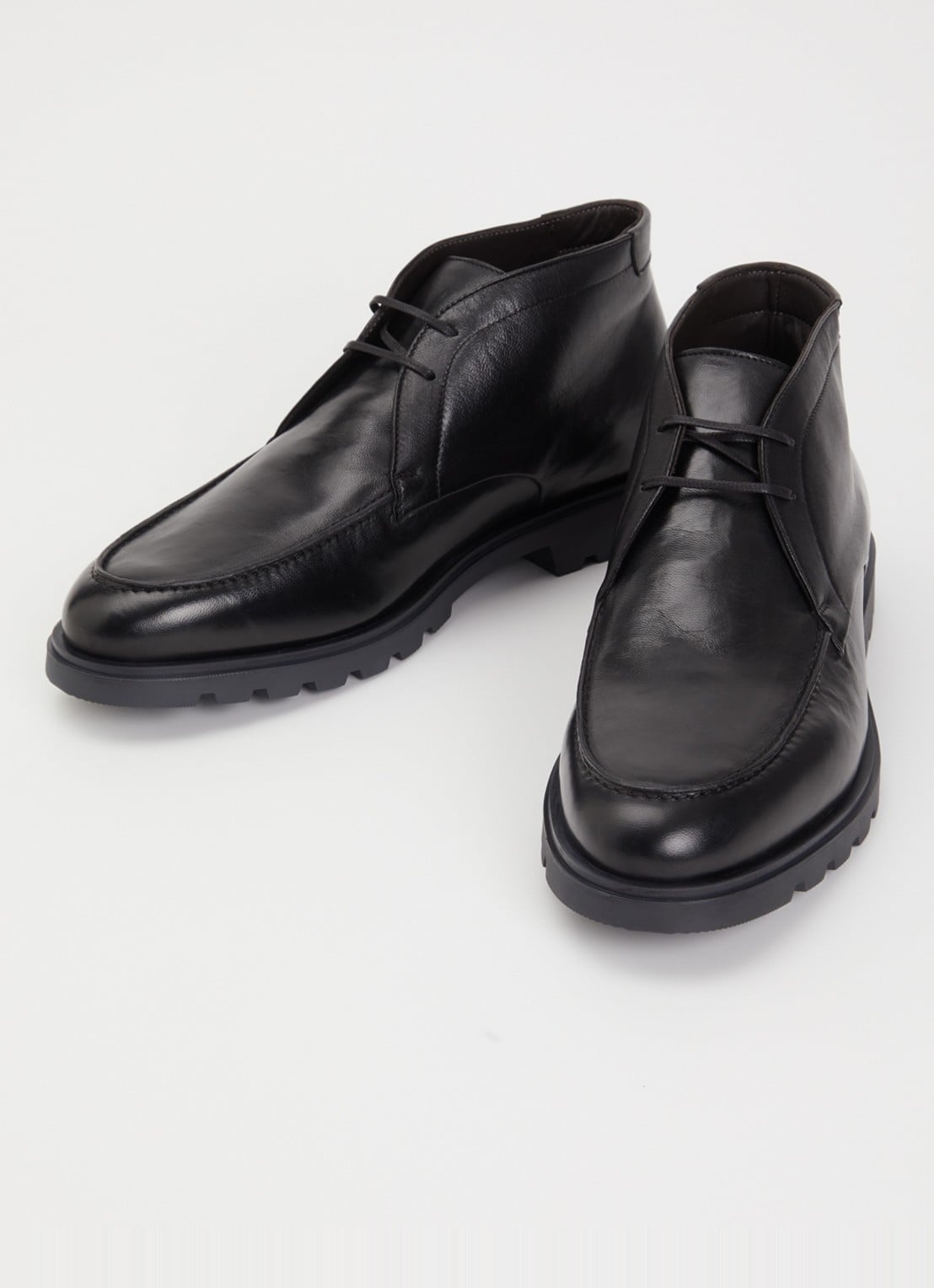 Giorgio Veterboot van leer - detail 2 zwart