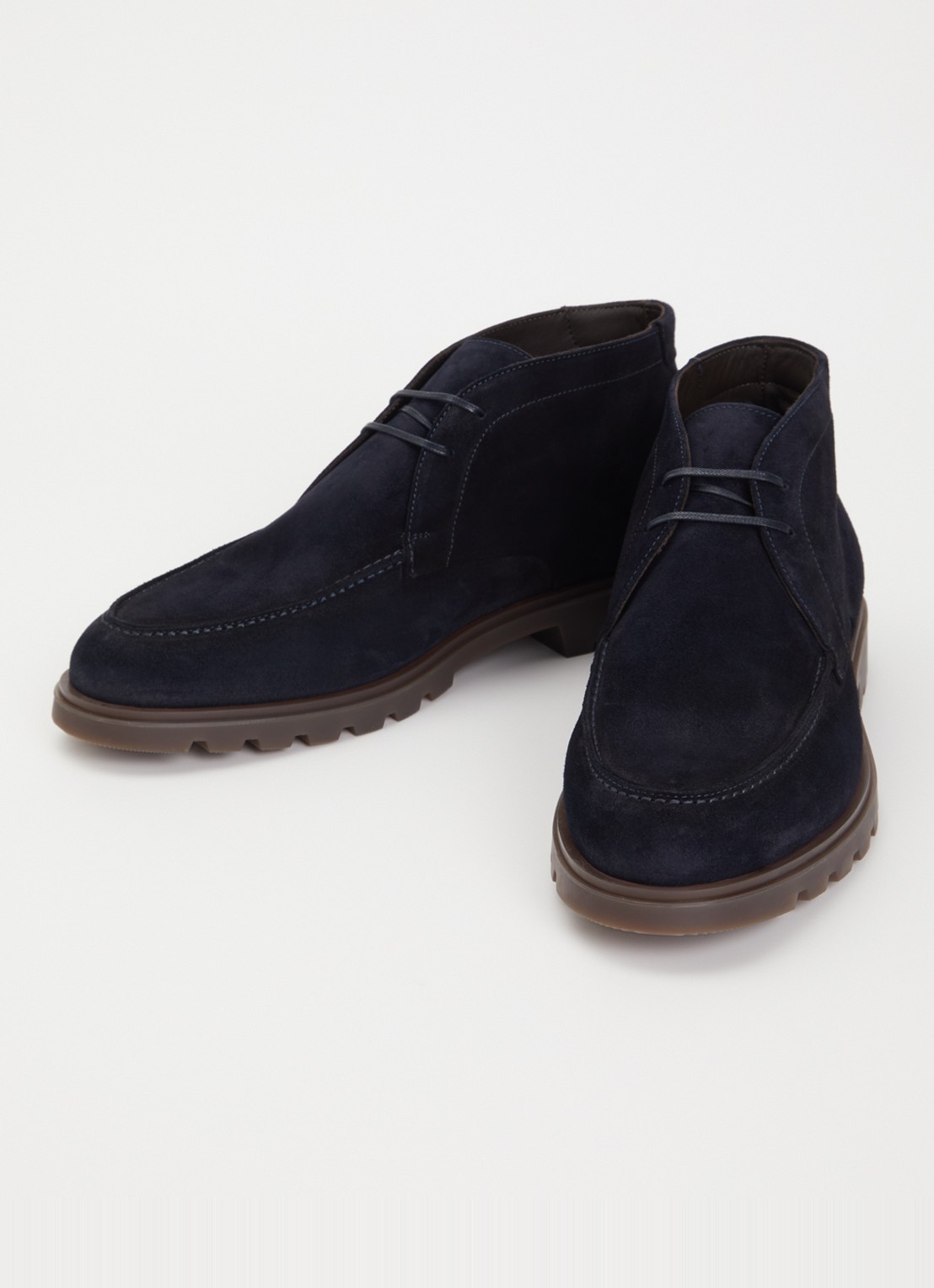 Giorgio Veterschoen van suède - detail donkerblauw