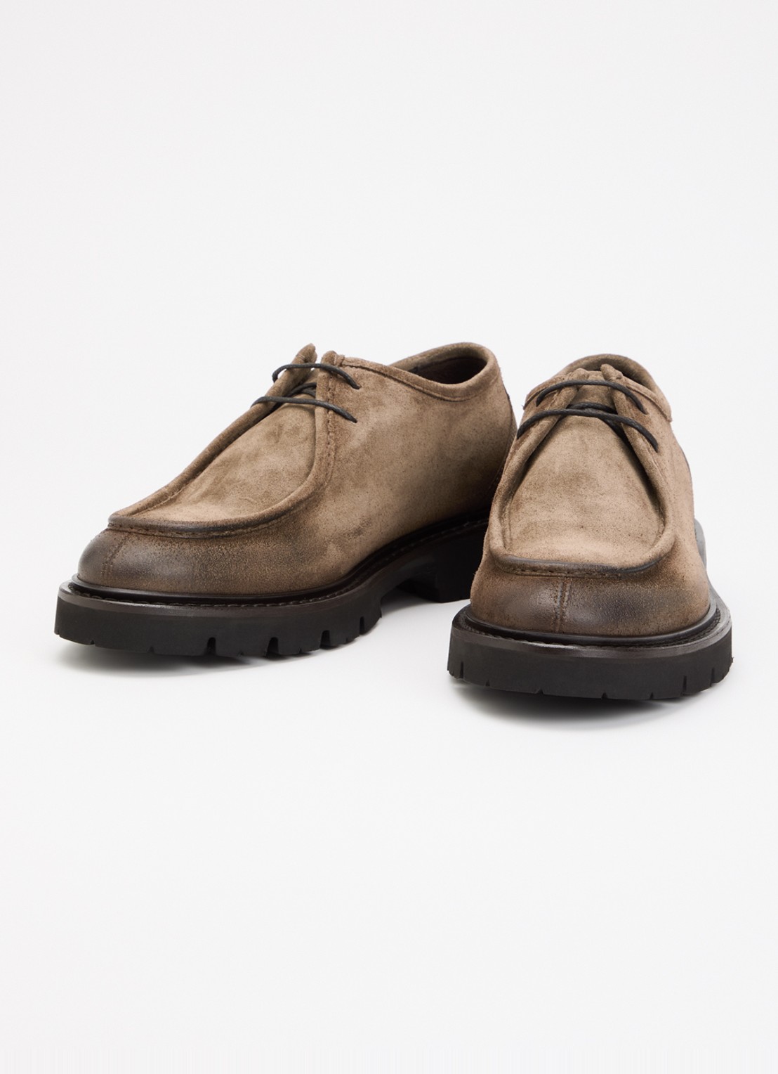 Giorgio Veterschoen van suède - detail 2 taupe