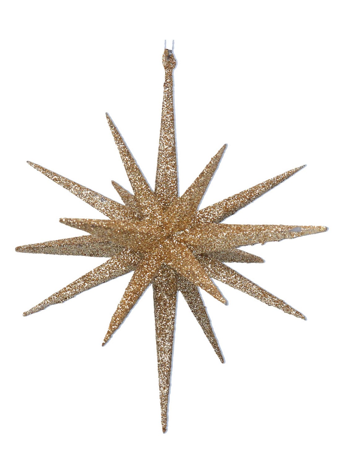 Gisela Graham Bethlehem Ster kersthanger 16 cm - voorkant goud