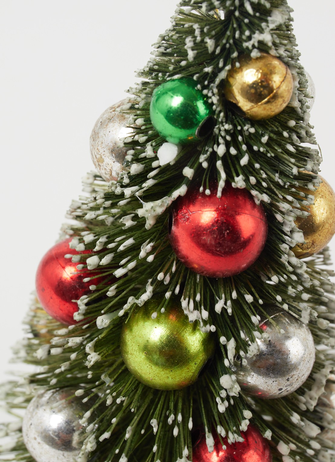 Gisela Graham Bristle Kerstboom kersthanger 11 cm - detail donkergroen