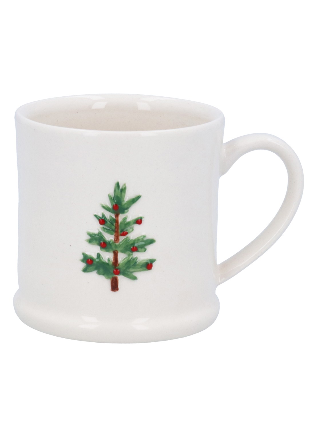 Gisela Graham Kerstboom kopje - voorkant wit
