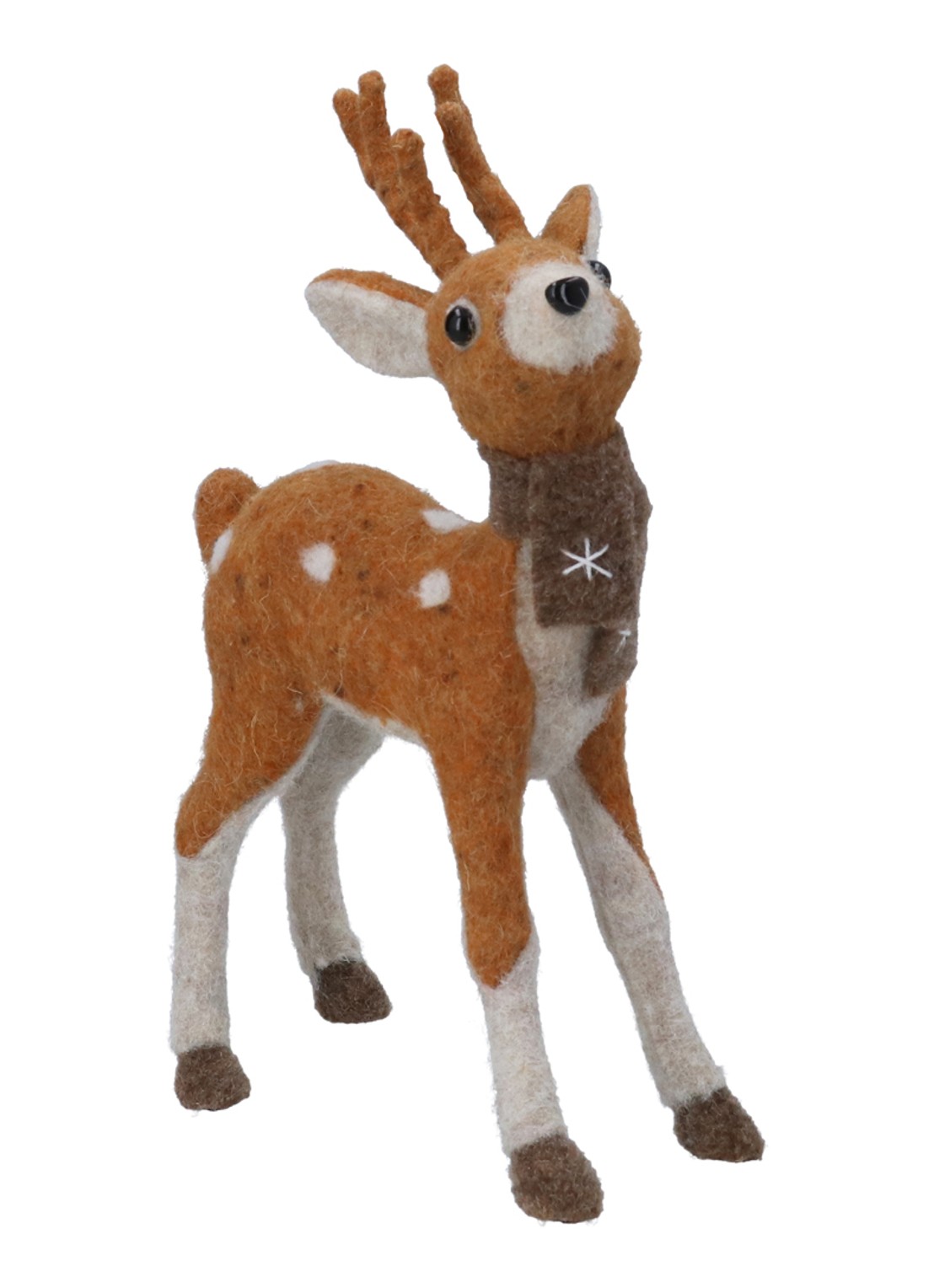 Gisela Graham Rendier kerstornament 30 cm            - voorkant bruin
